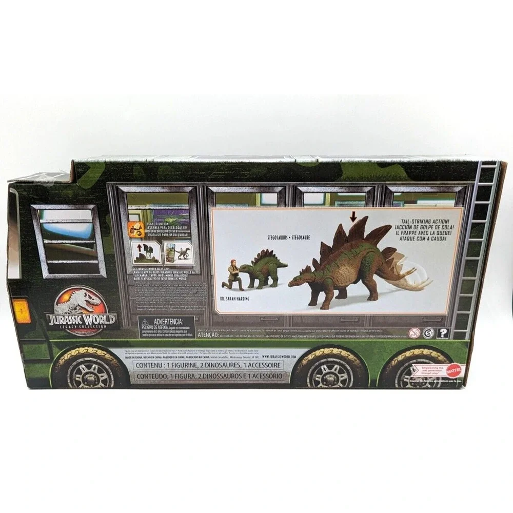 Jurassic World Legacy Dr. Sarah Harding & Stegosaurus Figure New With Box